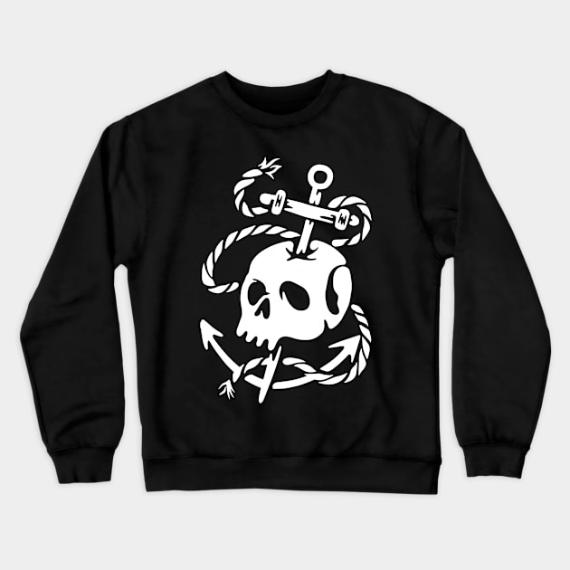 Death Anchor Crewneck Sweatshirt by quilimo